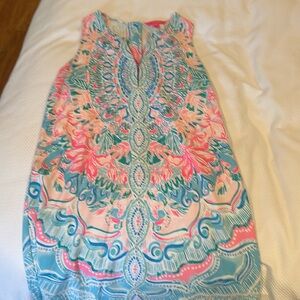 Lilly Pulitzer sleeveless dress with tassel zipper!